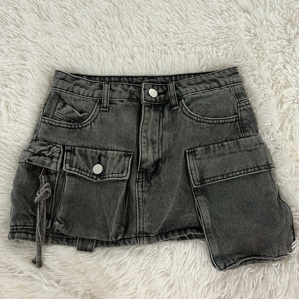 Basso Angles Denim Skirt